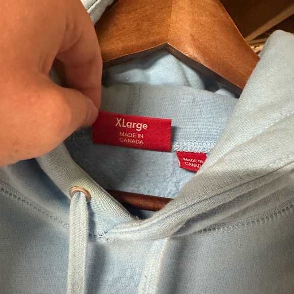 SUPREME BABY BLUE BANDANA BOGO HOODIE - Picture 4 of 7